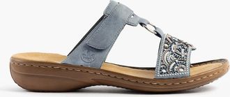 Rieker Womens Rieker 608K2-12 Womens Sandals Blue - Size: 7.5