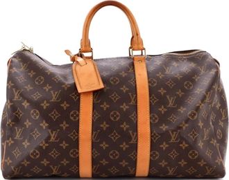 Louis Vuitton Keepall Bag Monogram Canvas 45 satchel - Bruin