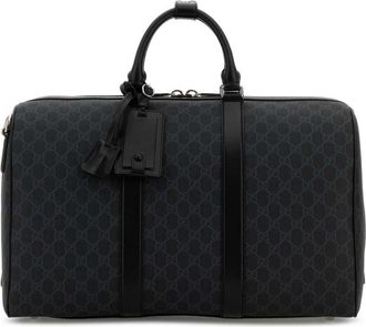 Gucci Black GG Medium Duffle Bag