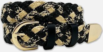Nooki Design Womens Serena Plaited Belt-Black Mix - Size: SM
