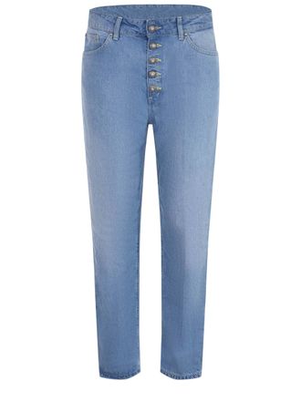 デニム・ジーパン DONDUP Women Straight Pants DP619DF0266DGZ6800 Blue Dondup Jeans in Denim - Blue - Women | DP619DF0266DIO6800
