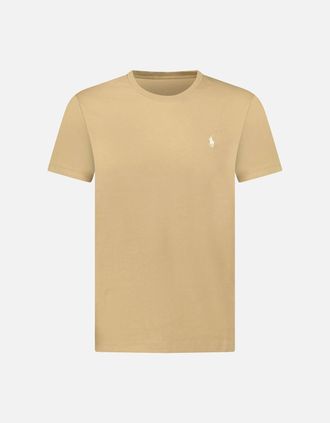 Polo Ralph Lauren Mens Polo Ralph Lauren Custom Slim Fit T-Shirt in Beige - Cream - Size: 40