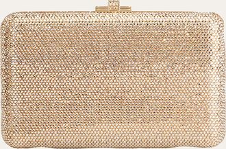 Judith Leiber Slim Slide Crystal Evening Clutch Bag