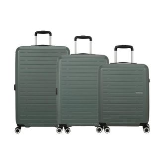 American Tourister Aerojoy Trolley Set - unisex - Koffers - Groen - ONE Size - Koffers