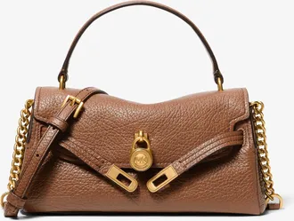 Michael Kors Hamilton Moderne Extra-Small Textured Leather Slouchy Crossbody Bag