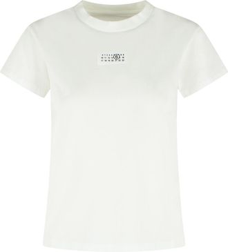 Maison Margiela wit katoenen T-shirt