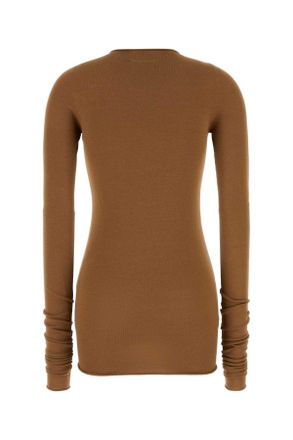 ARMARIUM Womens Caramel Viscose Blend Sita Top Brownish-Red Exterior: Polyester Maglie