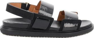 Marni Black Fussbett Cross Foot Straps Sandals