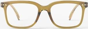 Izipizi L 54mm Rectangular Reading Glasses in Golden Green at Nordstrom, Size +1.50
