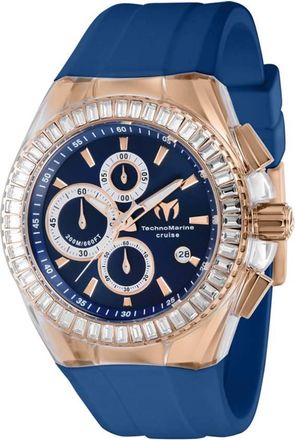Technomarine Cruise Chronograph Quartz Crystal Blue Dial Mens Watch TM-121165