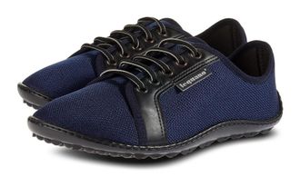 Leguano Barfussschuh LEGUANO CITY, Damen, Gr. 36, blau (dunkelblau), Lederimitat, Textil, Schuhe Barfussschuh, mit extrem biegsamer Laufsohle, Freizeitschuh, 