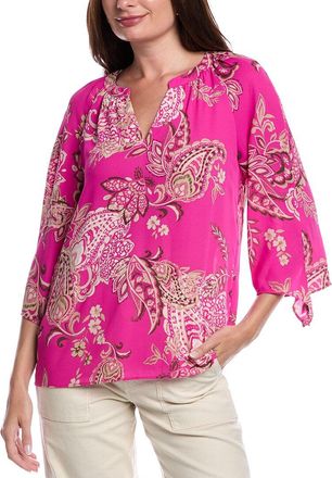 Jones New York Tie-Sleeve Blouse