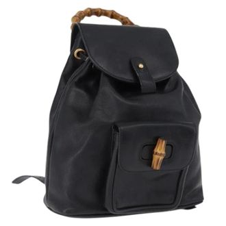 Gucci Zaino Vintage in Pelle Pre-owned - - Pre-owned - Donna - Nero - ONE SIZE
