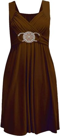 Purple Hanger Womens Cocktail Casual Dress 16 / 18 Dark Brown