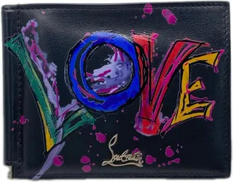Christian Louboutin Black Leather Wallet (Bi-Fold) (Pre-Owned)