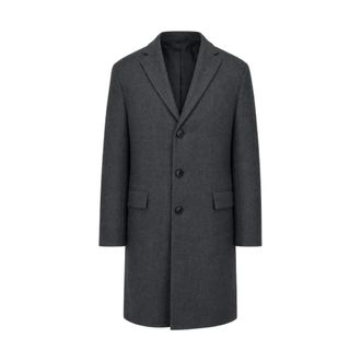 Dries Van Noten 00170-Rustic 2058 Coat - male - Dries Van Noten - Single-Breasted Coats - Gray - M - Coats