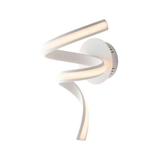 Luce-Ambiente-Design Led Mystral wall light in White Aluminum and Silicone 15w 4000k (Natural light)