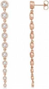 Allurez Lab-Grown Diamond Graduated Earrings 14K Rose Gold (2.00ct)