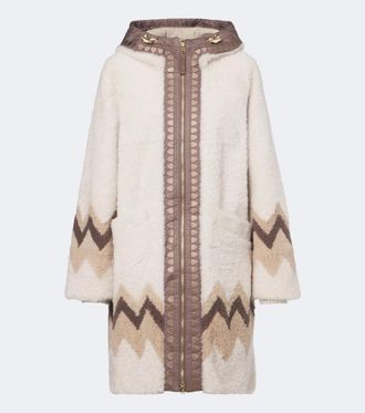 Bogner Niva hooded shearling coat
