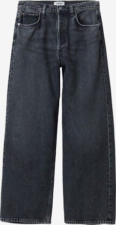 A Gold E Gerade geschnittene Jeans aus Baumwolle Low Slung Baggy