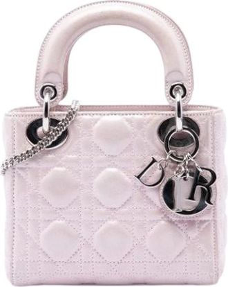 Dior Pre-owned Mini Lady - Dames - Vintage Handtas - Roze - ONE Size - Leer - Vintage