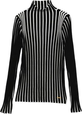 Twinset Mock Neck Pullover - Dames - Coltruien - Zwart - L - Polyester - Truien & Vesten
