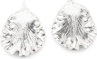 Cult Gaia Iris Leaf Earring - female - Cult Gaia - Earrings - Gray - ONE SIZE - Accessories