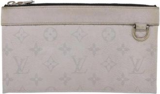 Louis Vuitton Pre-owned Discovery pochette - Dames - Vintage Clutch - Grijs - ONE Size - Leer - Vintage