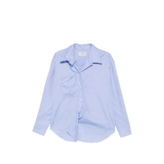 System Asymmetric-front Chest-pocket Shirt