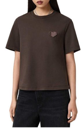 AllSaints Lover Lisa T-Shirt in Cognac Brown at Nordstrom, Size Medium