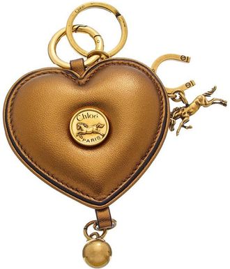 Chlo&eacute; Symbols Heart Leather Key Ring