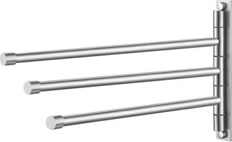 OEM Toallero De Ba&ntilde;o, Soporte Giratorio De 3 Brazos, Organizador De Toallas De Pared En Acero Inoxidable Sus304 Con Acabado Cepillado