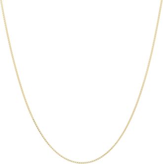 Autentica 18 Fine Polished Box Necklace