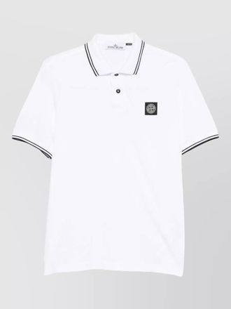 Stone Island short sleeve shirt stretch cotton collar