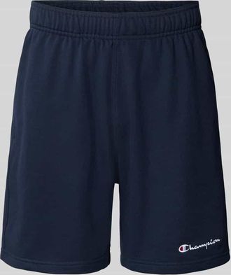 Champion Relaxed Fit Shorts mit Label-Stitching Modell ICONS in Marine, Gr&ouml;&szlig;e XS