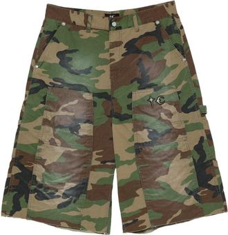 Thug Club Camouflage-print Cargo Shorts