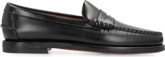 Sebago Womens Classic Dan Moccasins Leather Black Loafers