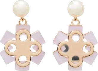 Tory Burch Forget Me Not Pareloorbellen - Dames - Oorbellen - Veelkleurig - ONE Size - Nylon - Accessoires