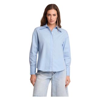 Kocca Shirts, female, Blue, Size: L Professional long sleeved collared top