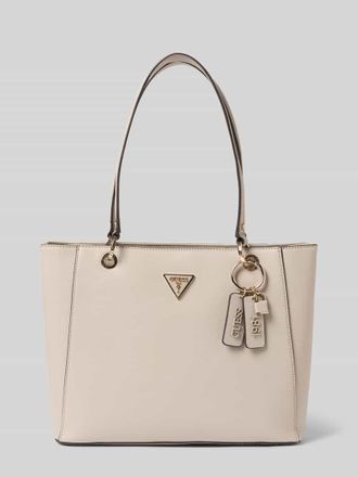 Guess Umh&auml;ngetasche mit Label-Applikation Modell NOELLE II in Taupe, Gr&ouml;&szlig;e 1