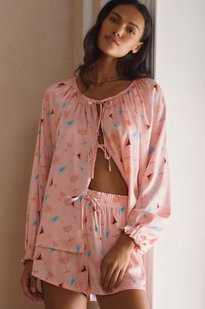 Beach Riot Brianne Top & Brixy Shorts Pajama Set