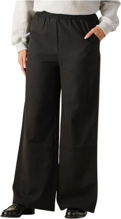 Ydence Pants Yade - Dames - Wijde Broeken - Zwart - S - Polyester - Broeken