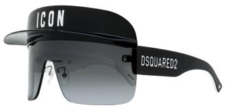 Dsquared2 Unisex Icon Visor Sunglasses Icon 0001/S 8079O Black 99mm