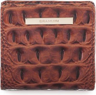 Brahmin Jane Croc Embossed Leather Wallet in Pecan at Nordstrom