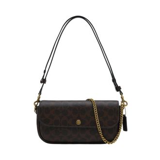 Coach Shoulder Bags, female, Brown, Size: ONE SIZE Brook Flap Chain Bag