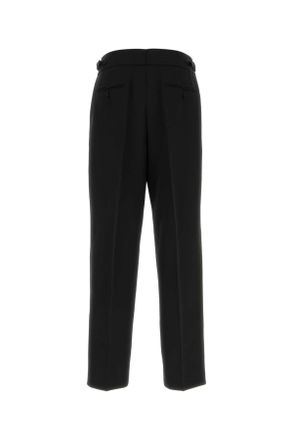 Dolce & Gabbana Mens Black Wool Pant Nero Exterior: Virgin Pantaloni
