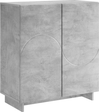 vidaXL Aparador Gris Hormig&oacute;n 67 X 34,5 X 75 Cm Madera De Ingenier&iacute;a Vidaxl