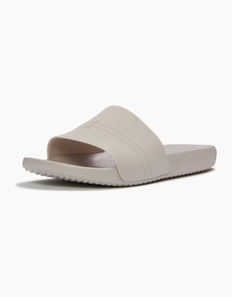 FitFlop Mens Fitflop iQushion Pool Polyurethane Mens Pale Grey Slides - Size: 11