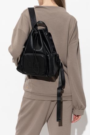 Emporio Armani Backpack Made Of Eco Leather, Womens, Black