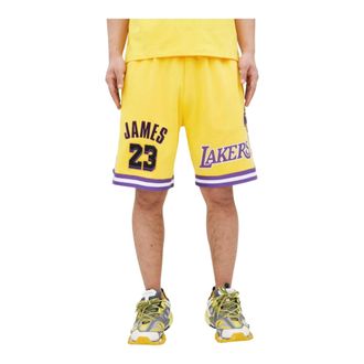 Pro Standard Pro Standard Los Angeles Lakers Lebron James Pro Team Shorts in Yellow Men